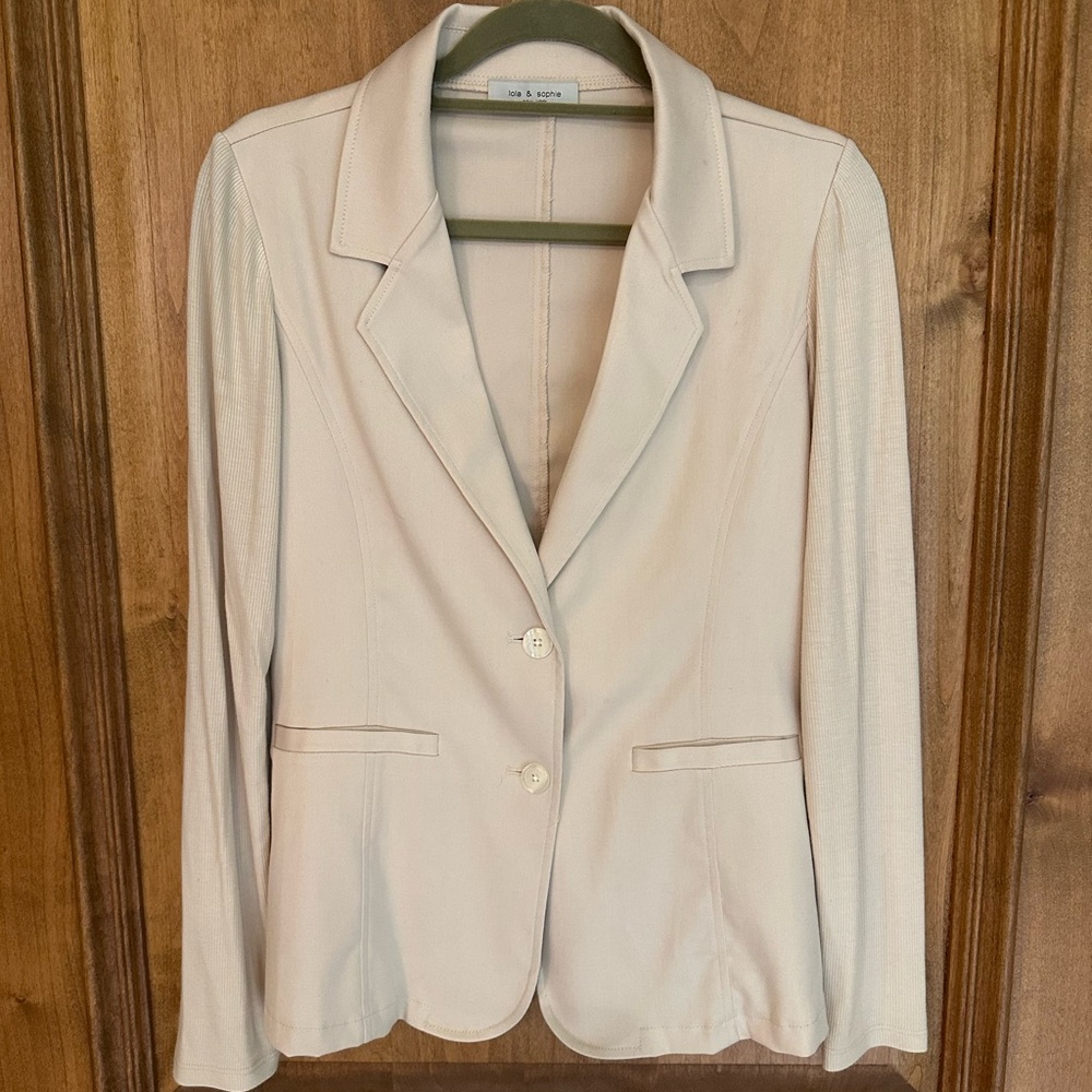 Lola & Sophie Cream Blazer